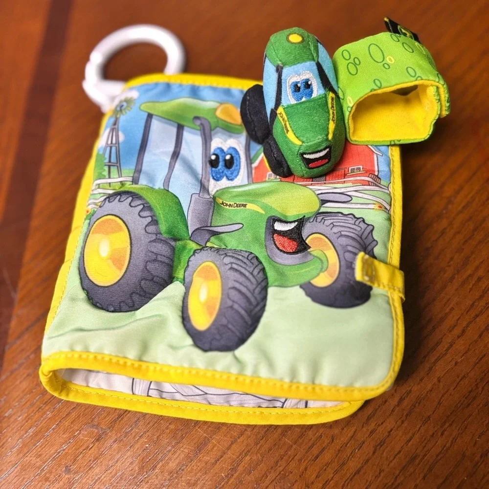 John Deere Baby Book and Rattles Bundle- 4‎ pieces